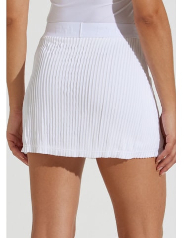 SAIA SHORT PLISSADA DANSE BRANCO COM BOLSO