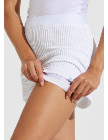 SAIA SHORT PLISSADA DANSE BRANCO COM BOLSO