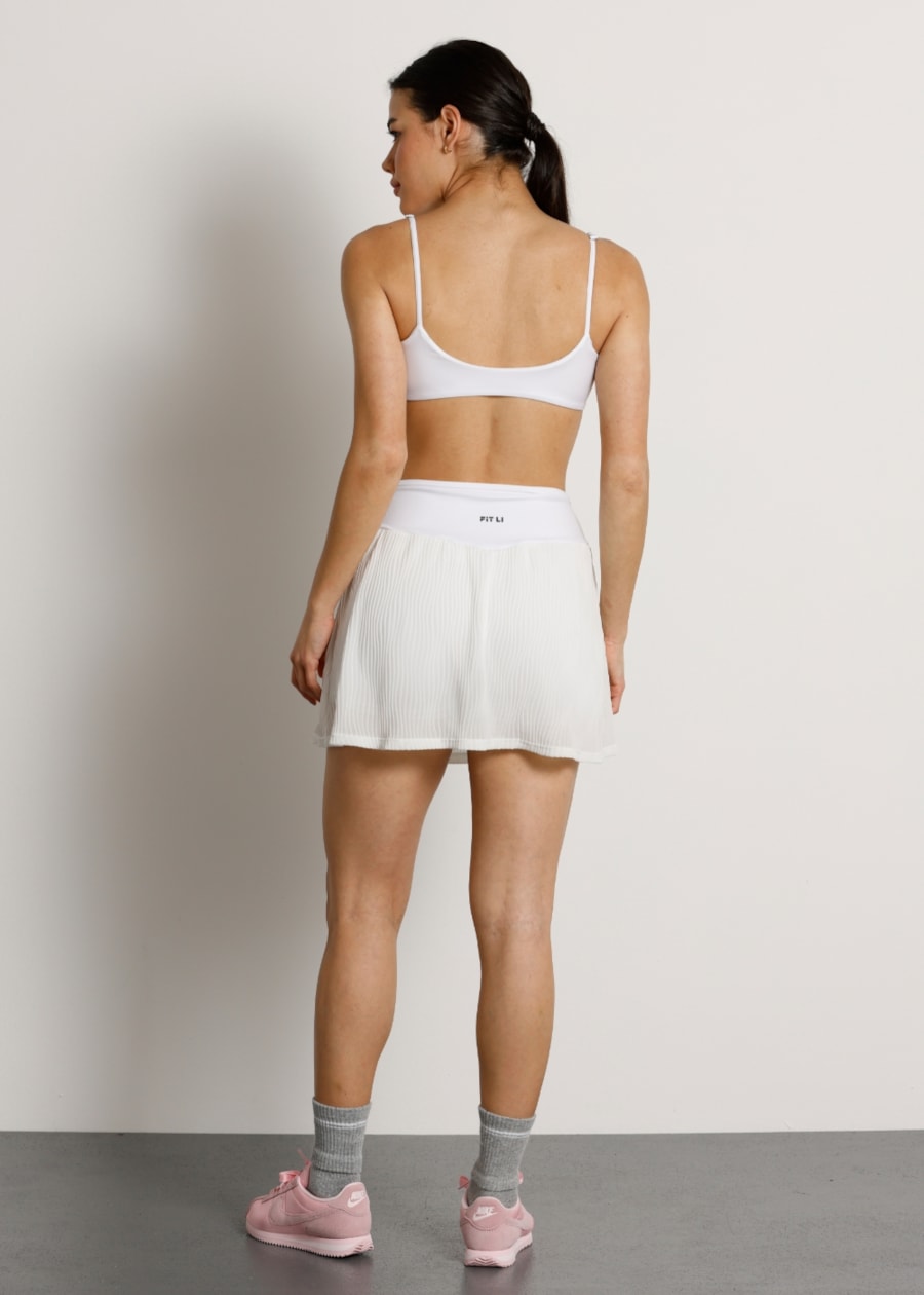 SAIA SHORT PLISSÊ GO BRANCO