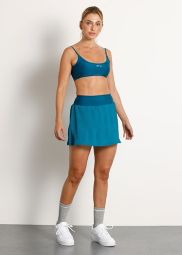 Produto SAIA SHORT PLISSÊ GO VERDE PETRÓLEO