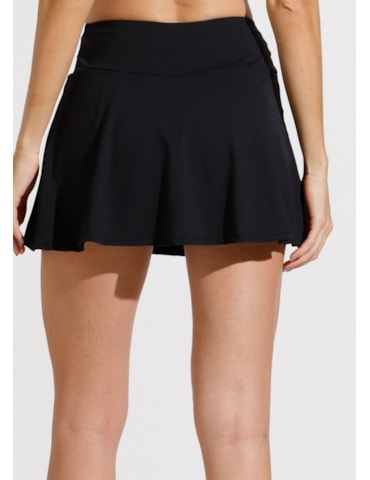 SAIA SHORT SUMMIT PRETA COM BOLSOS SAIA SHORT SUMMIT PRETA COM BOLSOS