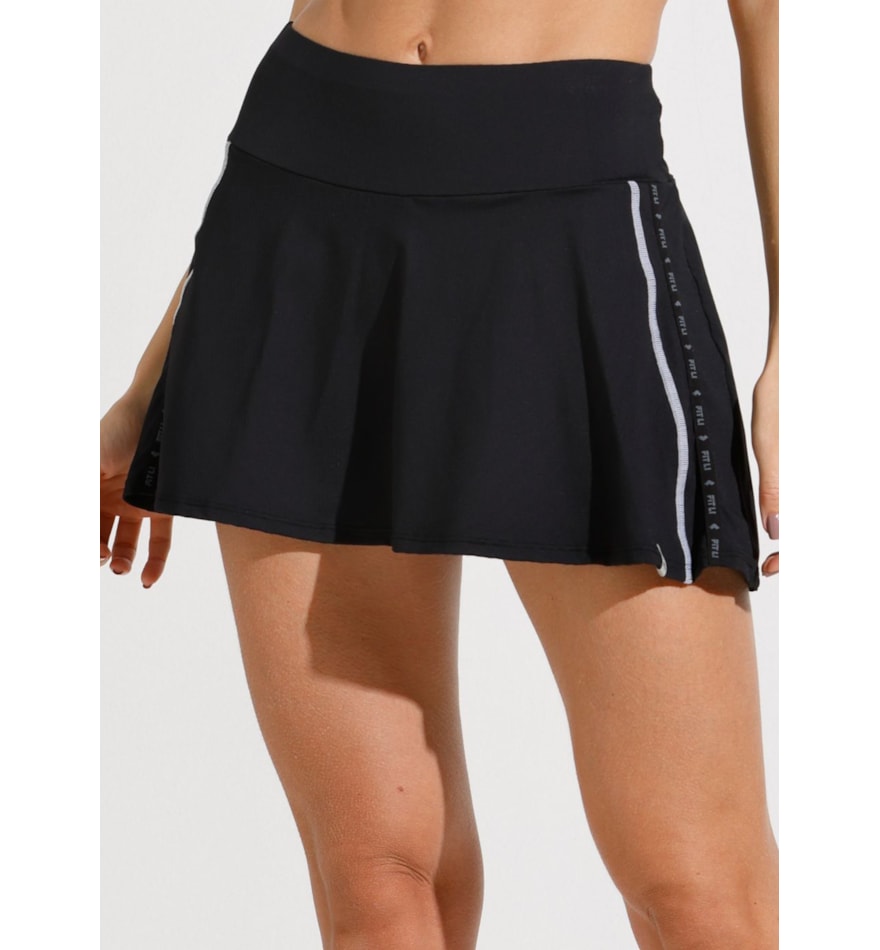 SAIA SHORT SUMMIT PRETA COM BOLSOS SAIA SHORT SUMMIT PRETA COM BOLSOS