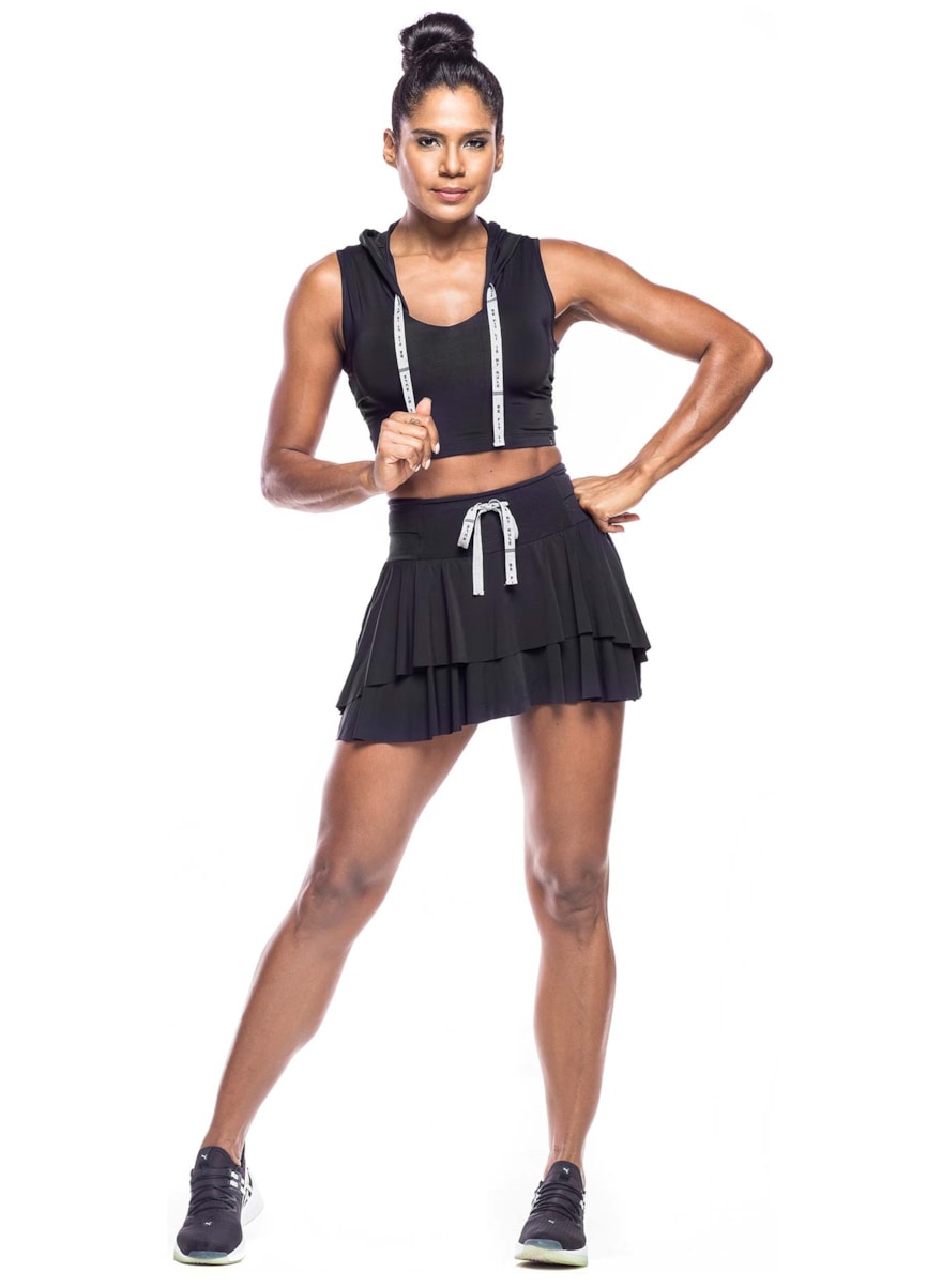 SAIA SHORT WAY PRETO SAIA SHORT WAY PRETO