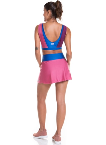 SAIA SHORTS OOPS! AZUL BIC / ROXO / ROSA