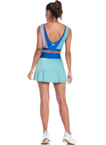 SAIA SHORTS OOPS! AZUL BIC / VERDE MENTA / CINZA