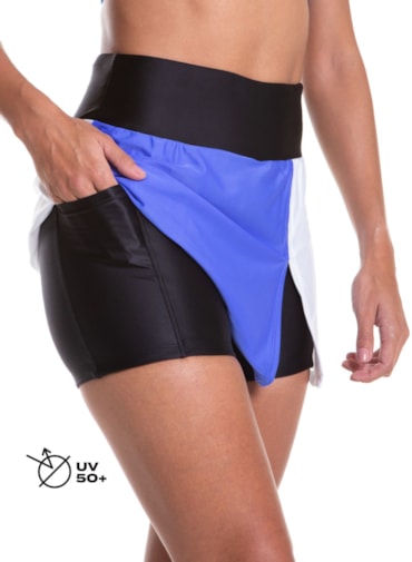 SAIA SHORTS OOPS! PRETO / AZUL / BRANCO