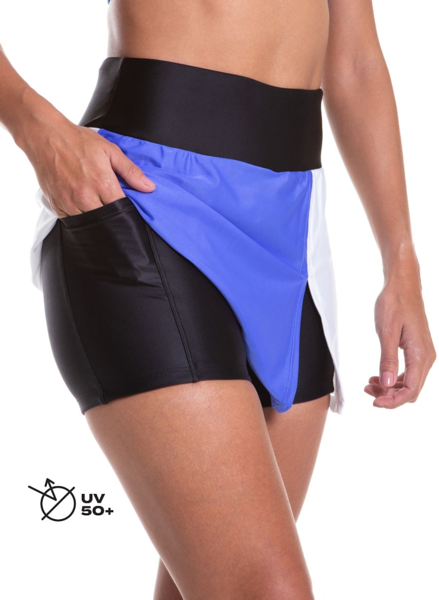 SAIA SHORTS OOPS! PRETO / AZUL / BRANCO