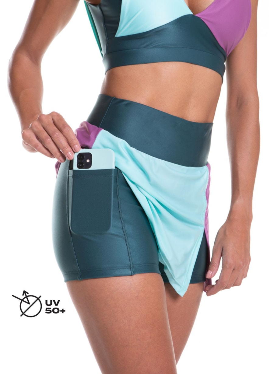 SAIA SHORTS OOPS! VERDE ESCURO / VERDE MARINE / LILÁS