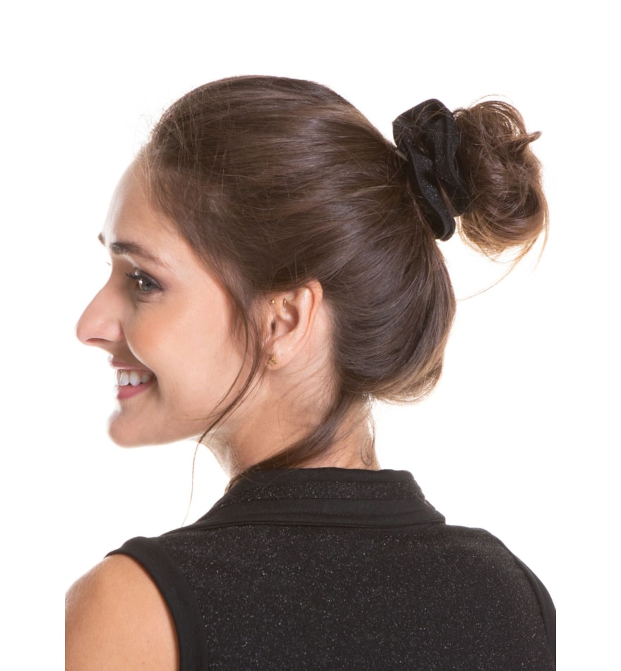 SCRUNCHIE FIT POP PRETO