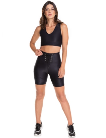 SHORT ATITUDE PRETO