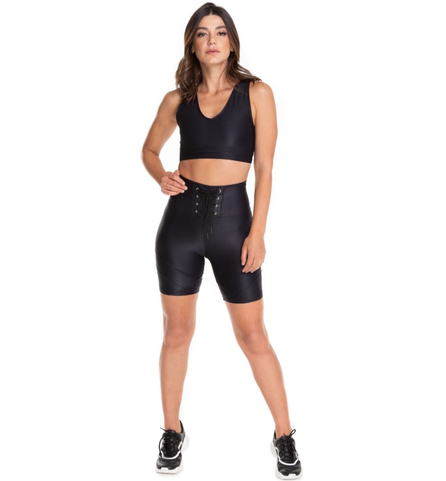 SHORT ATITUDE PRETO SHORT ATITUDE PRETO