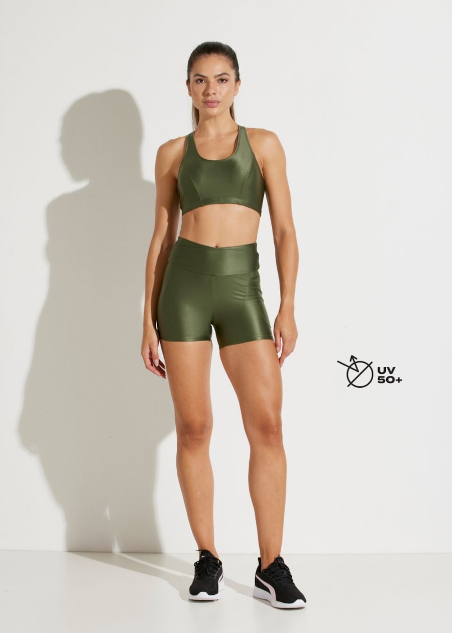 SHORT COM BOLSO ATLETIKA VERDE MILITAR