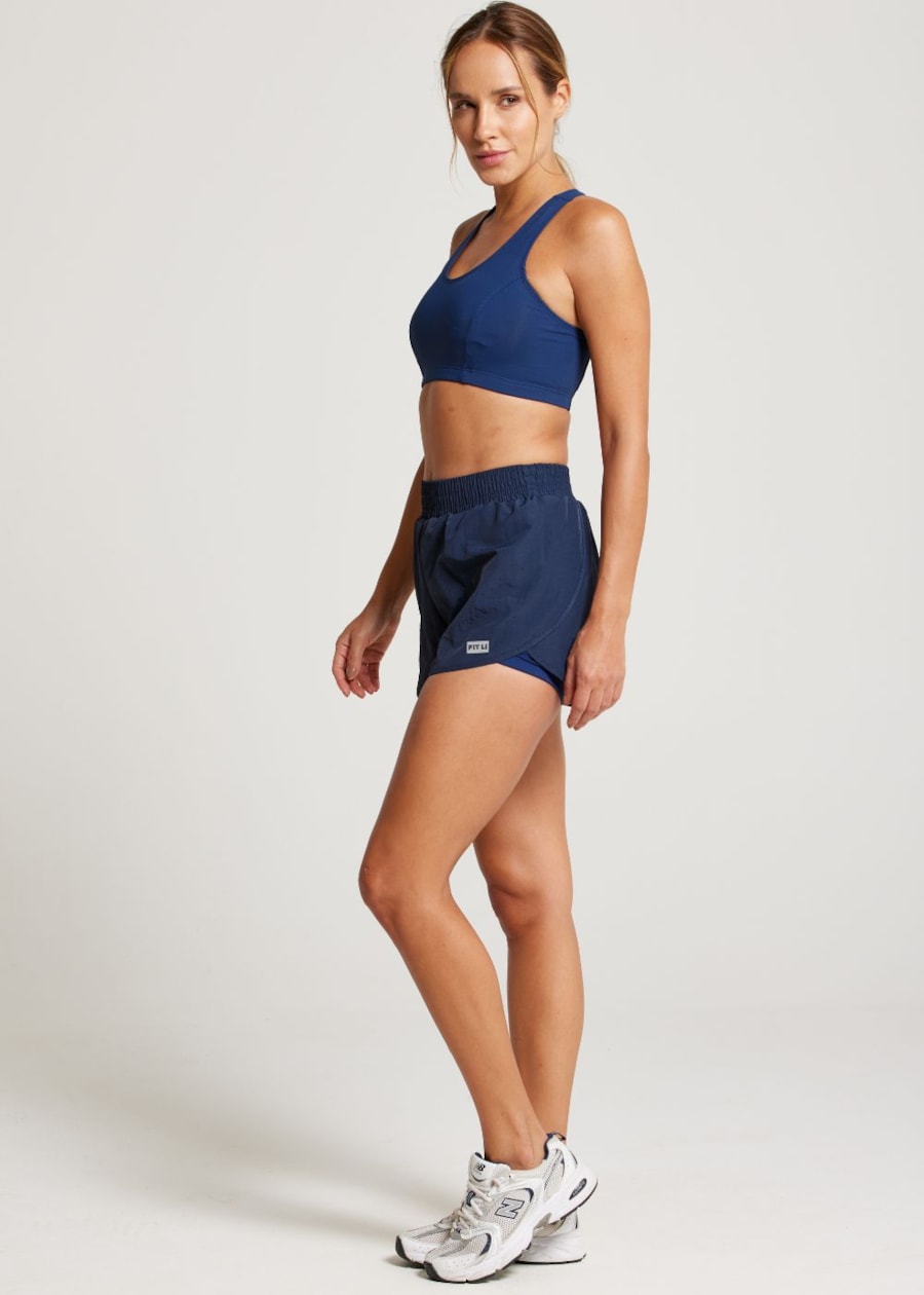 SHORT CORRIDA CAMP AZUL MARINHO