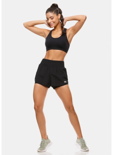 SHORT CORRIDA CAMP PRETO SHORT CORRIDA CAMP PRETO