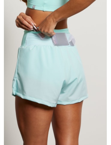 SHORT DE CORRIDA BOLSO RUN AZUL