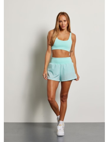 SHORT DE CORRIDA BOLSO RUN AZUL