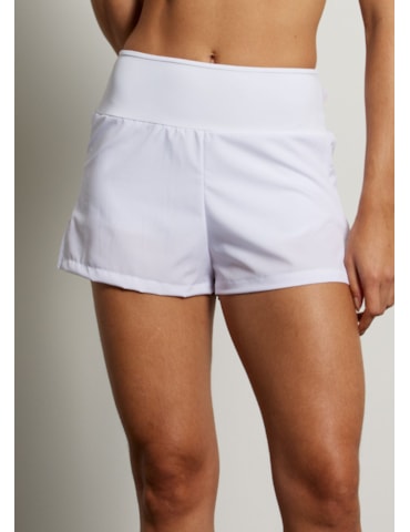SHORT DE CORRIDA BOLSO RUN BRANCO