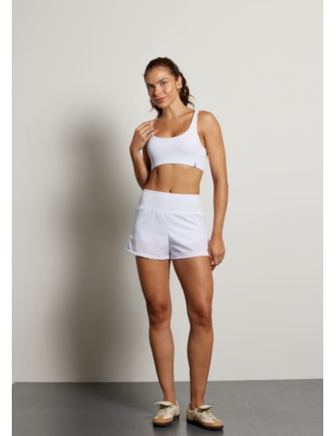 SHORT DE CORRIDA BOLSO RUN BRANCO