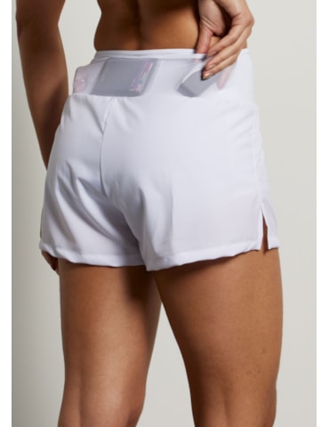 SHORT DE CORRIDA BOLSO RUN BRANCO