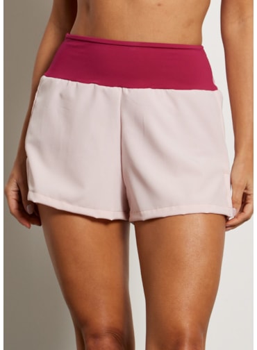 SHORT DE CORRIDA BOLSO RUN ROSA