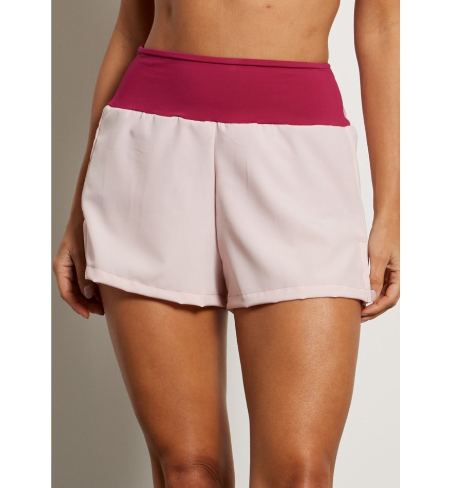 SHORT DE CORRIDA BOLSO RUN ROSA SHORT DE CORRIDA BOLSO RUN ROSA