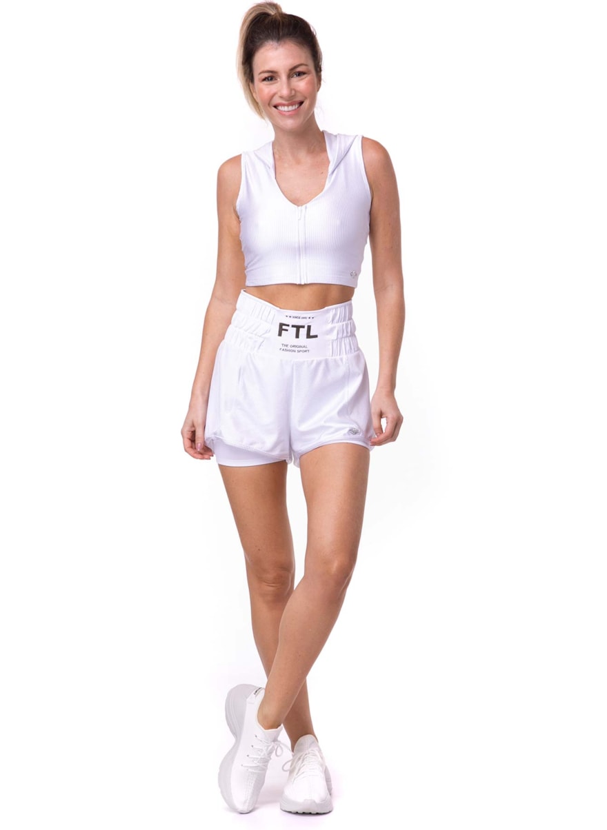 SHORT DE CORRIDA BOXER BRANCO