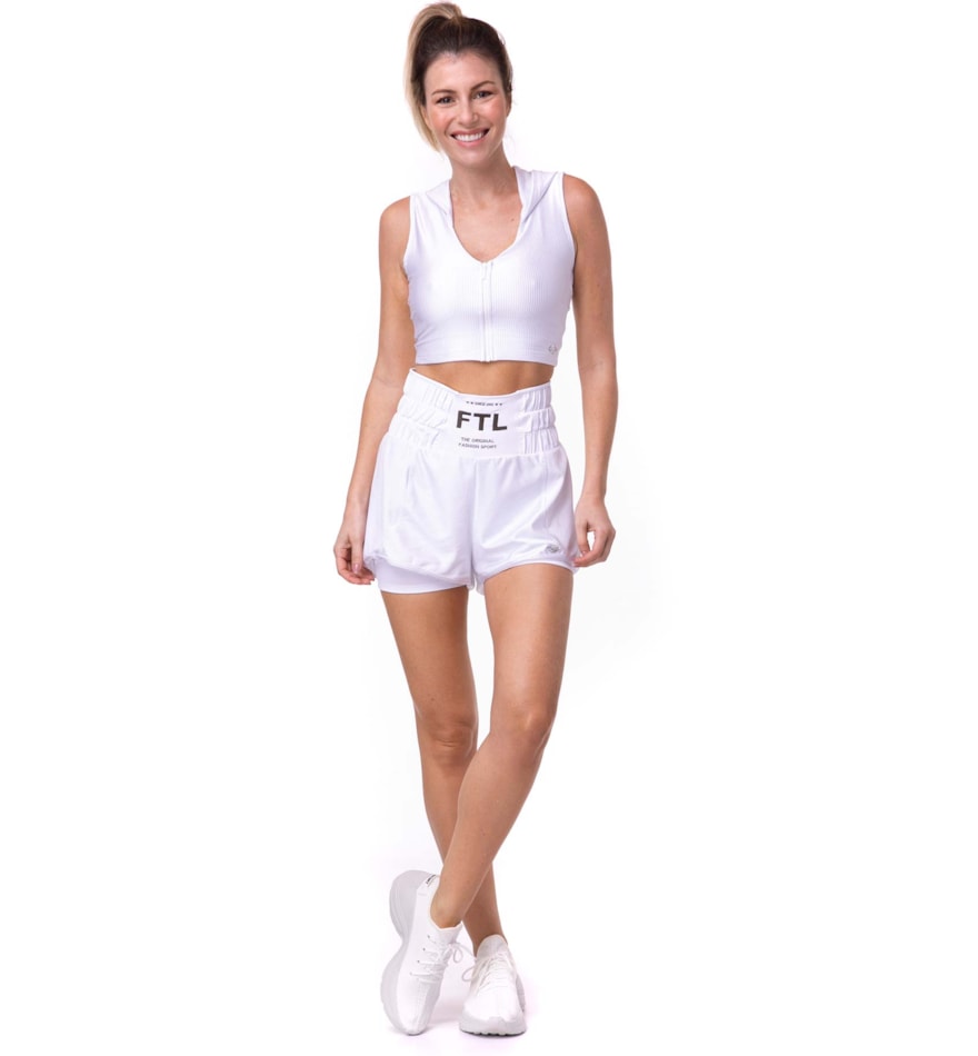 SHORT DE CORRIDA BOXER BRANCO