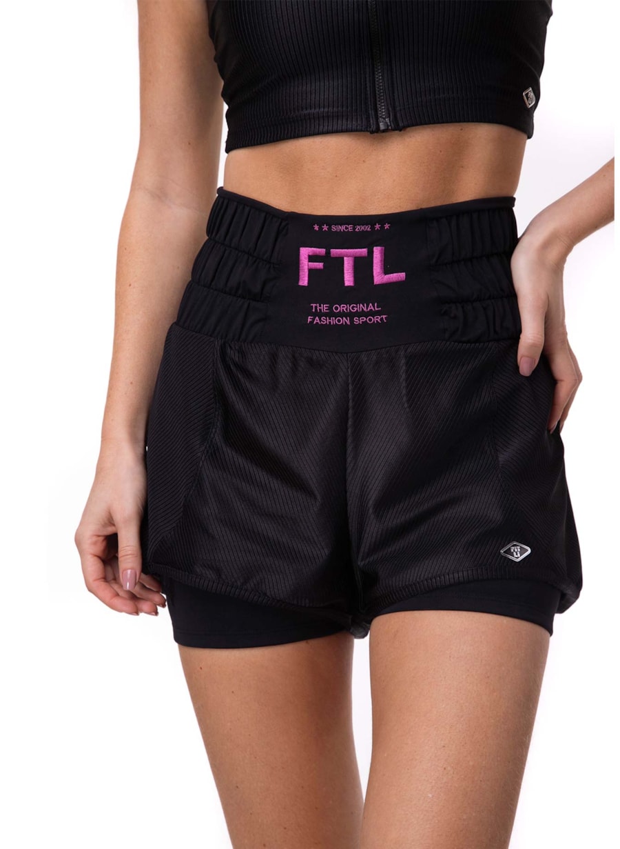 SHORT DE CORRIDA BOXER PRETO