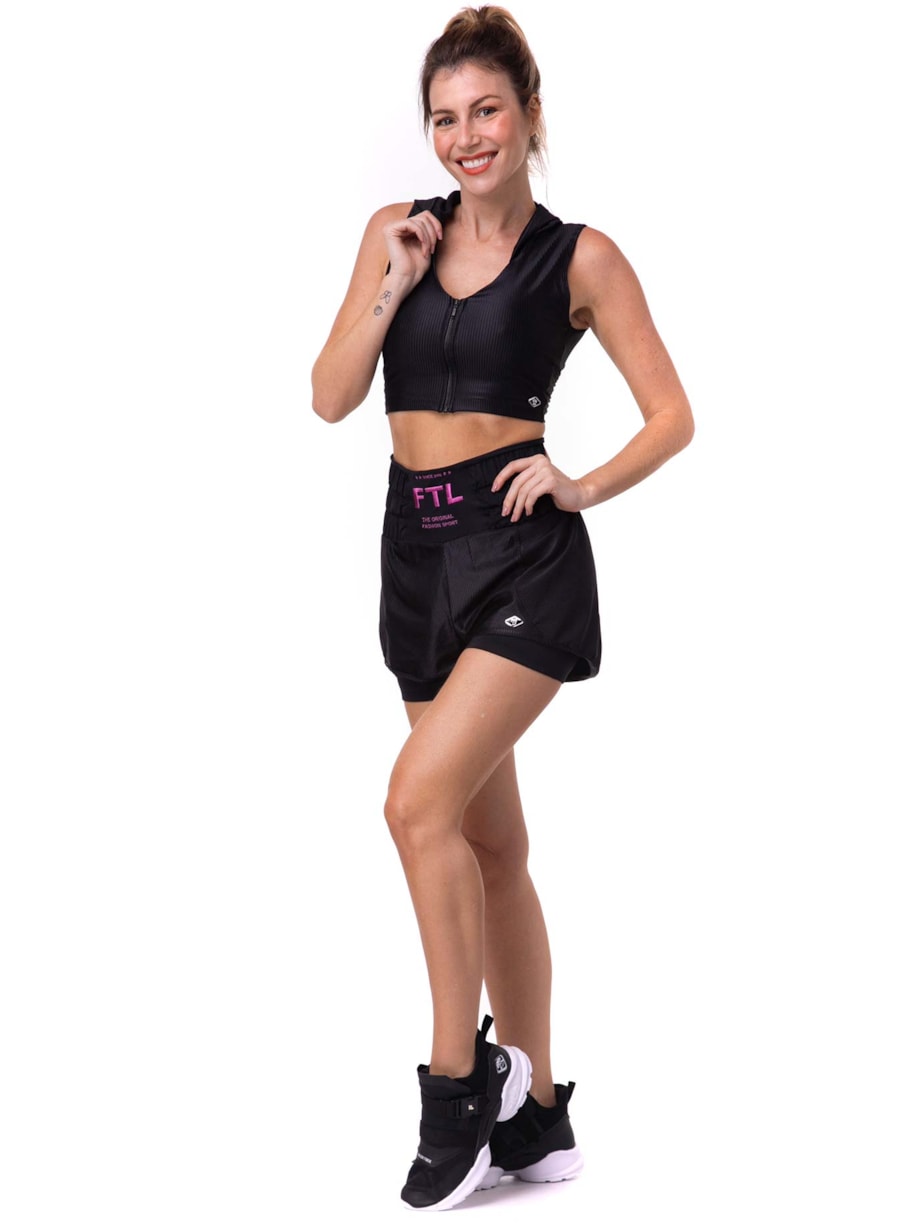 SHORT DE CORRIDA BOXER PRETO