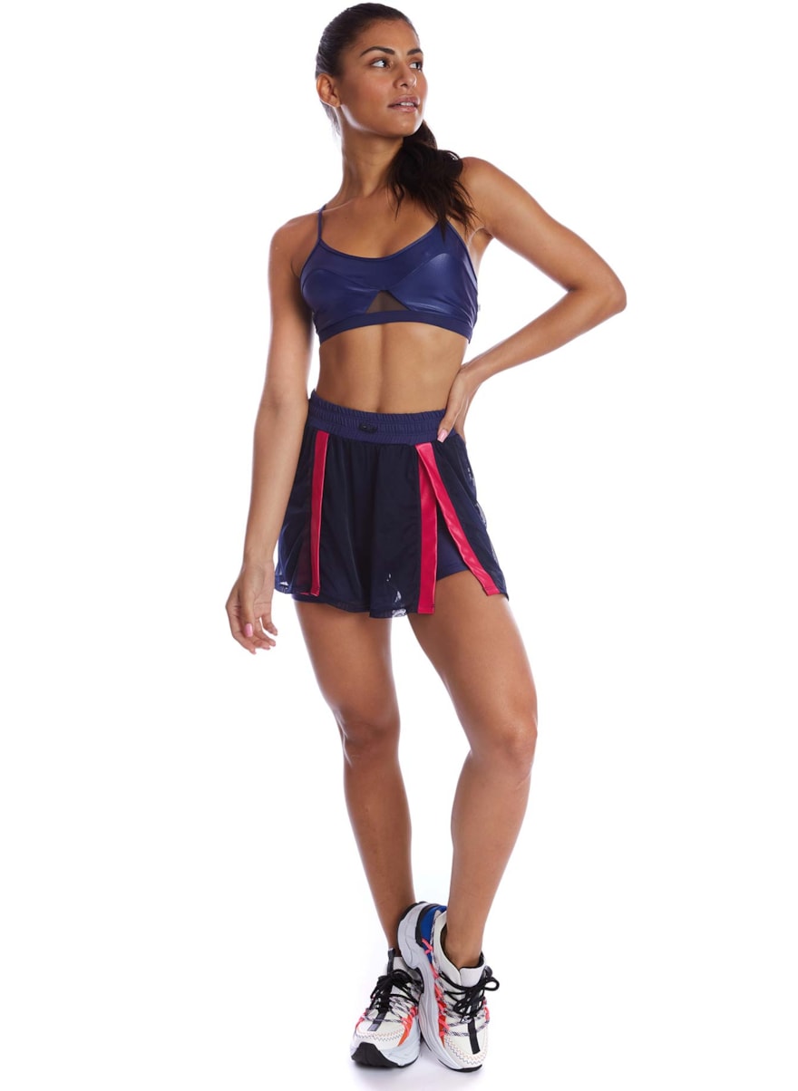 SHORT DE CORRIDA CHLOE AZUL MARINHO