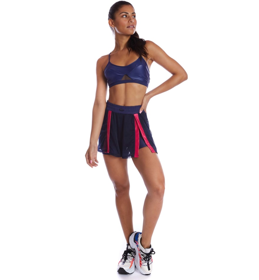 SHORT DE CORRIDA CHLOE AZUL MARINHO SHORT DE CORRIDA CHLOE AZUL MARINHO