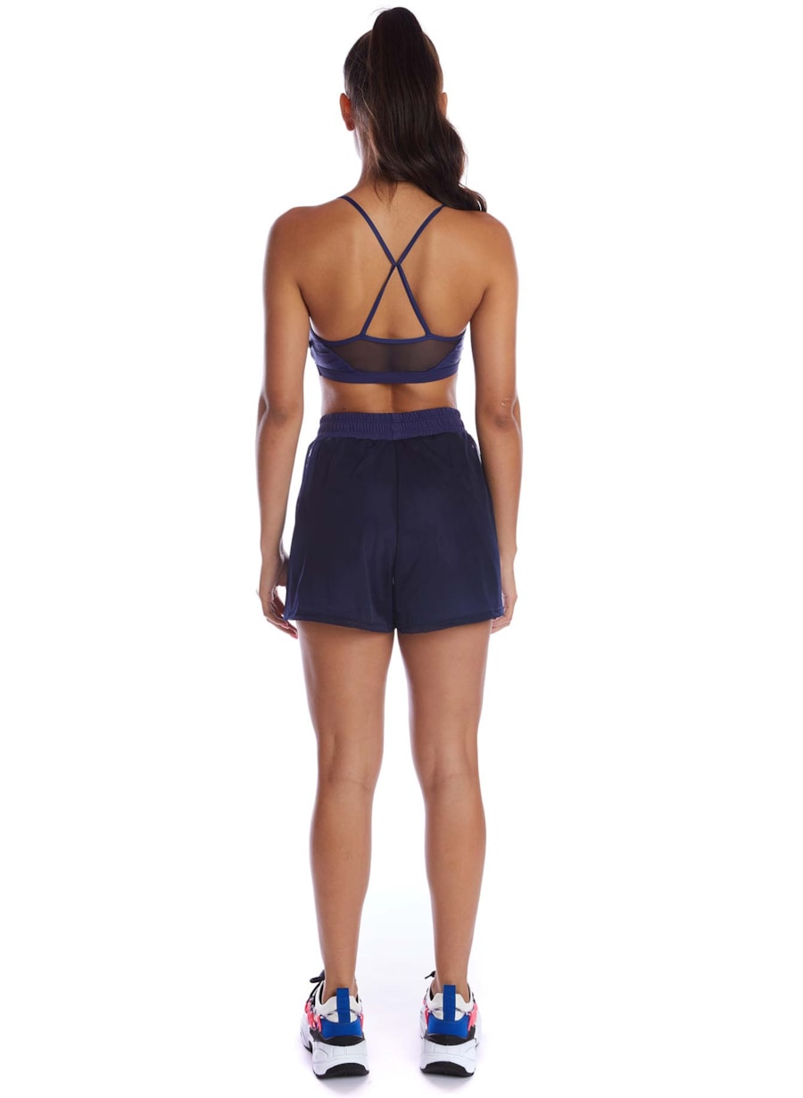 SHORT DE CORRIDA CHLOE AZUL MARINHO