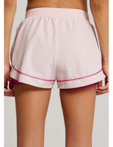 SHORT DE CORRIDA COM BOLSO COLORFULL ROSA