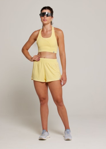 SHORT DE CORRIDA DYNAMIC AMARELO