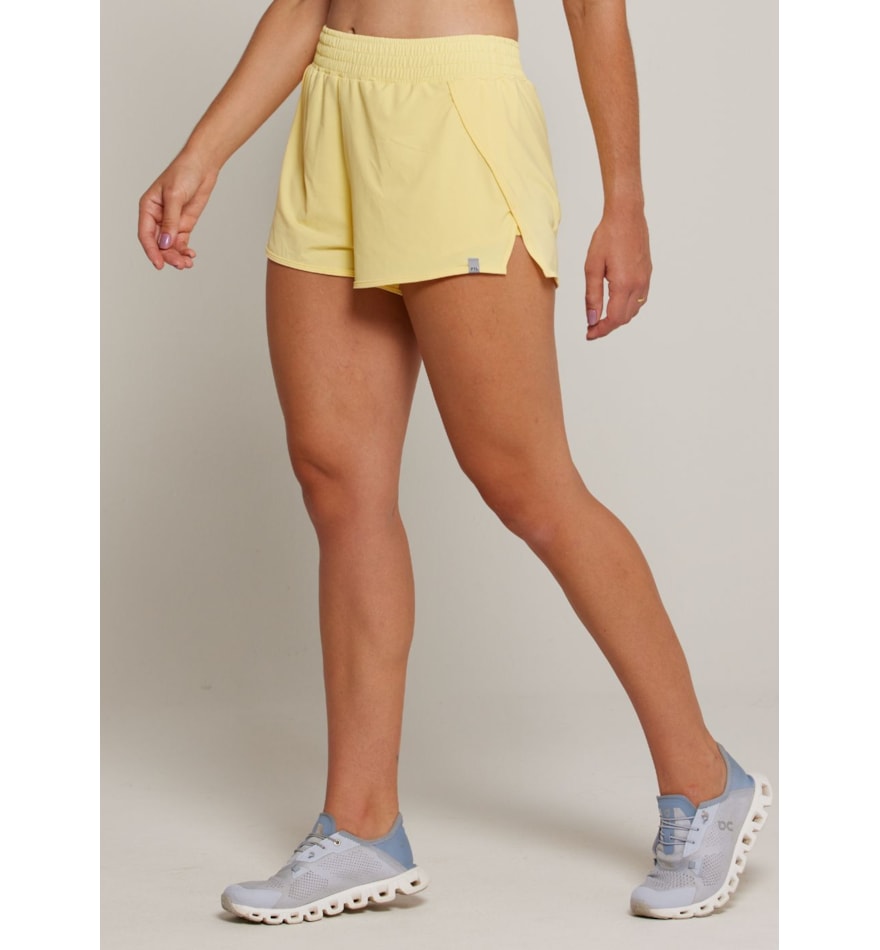 SHORT DE CORRIDA DYNAMIC AMARELO SHORT DE CORRIDA DYNAMIC AMARELO