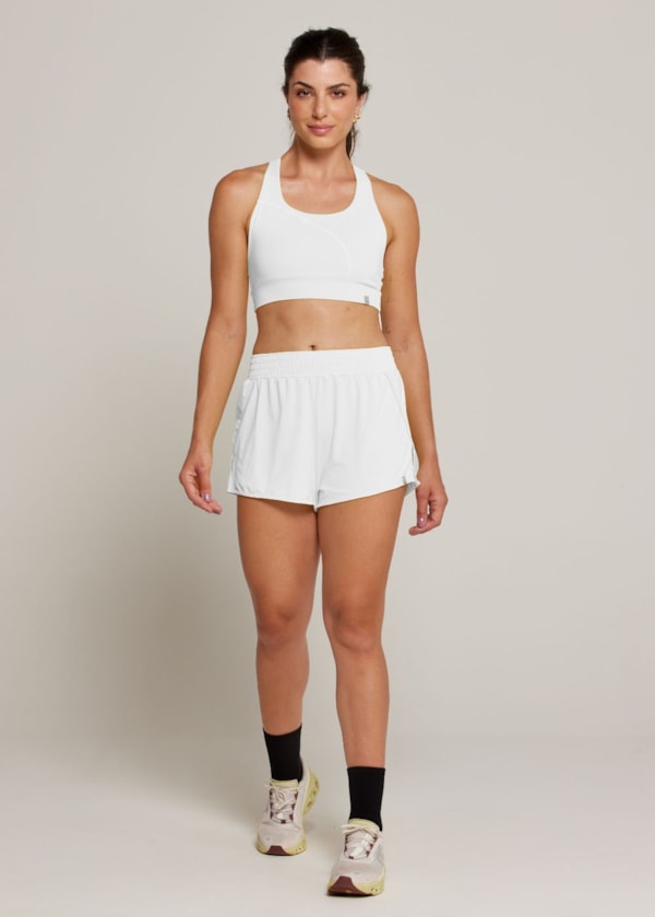 SHORT DE CORRIDA DYNAMIC BRANCO