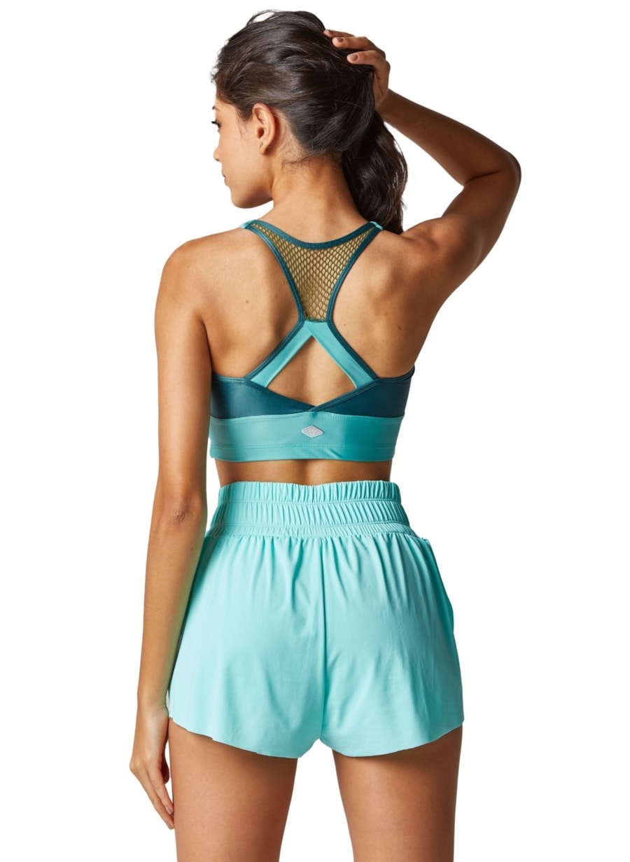 SHORT DE CORRIDA LUNAR VERDE MARINE