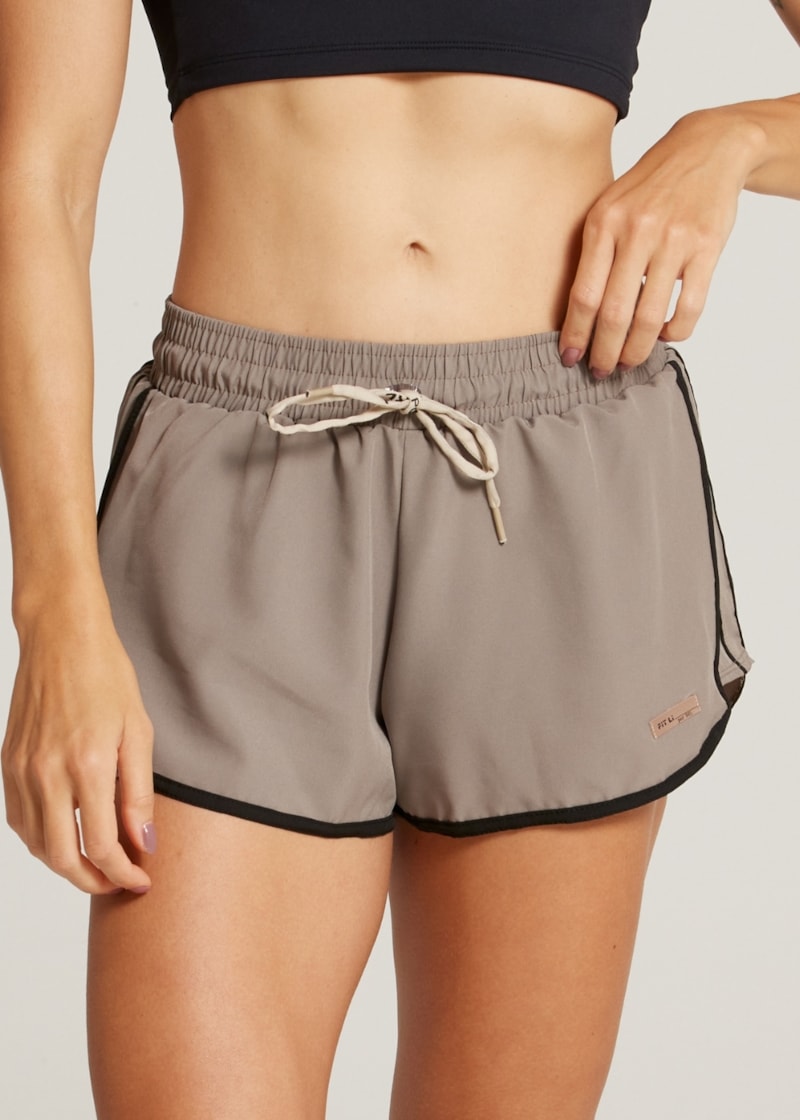 SHORT DE CORRIDA SPORTY - CHOCOLATE