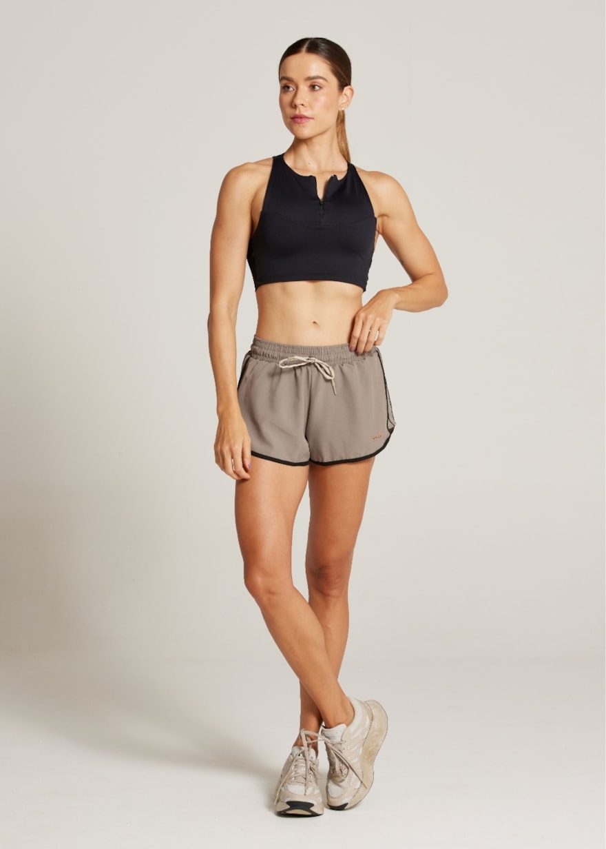 SHORT DE CORRIDA SPORTY - CHOCOLATE SHORT DE CORRIDA SPORTY - CHOCOLATE