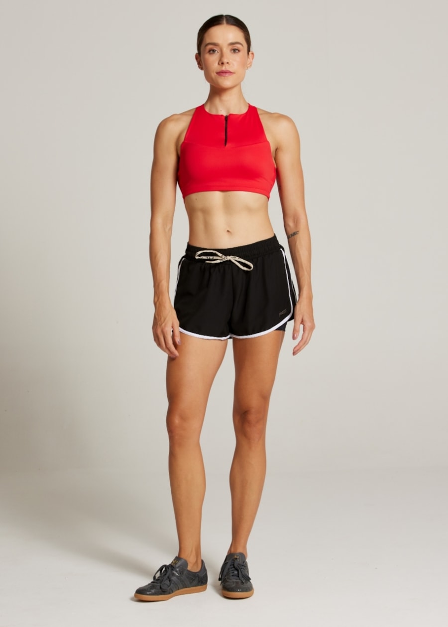 SHORT DE CORRIDA SPORTY - PRETO