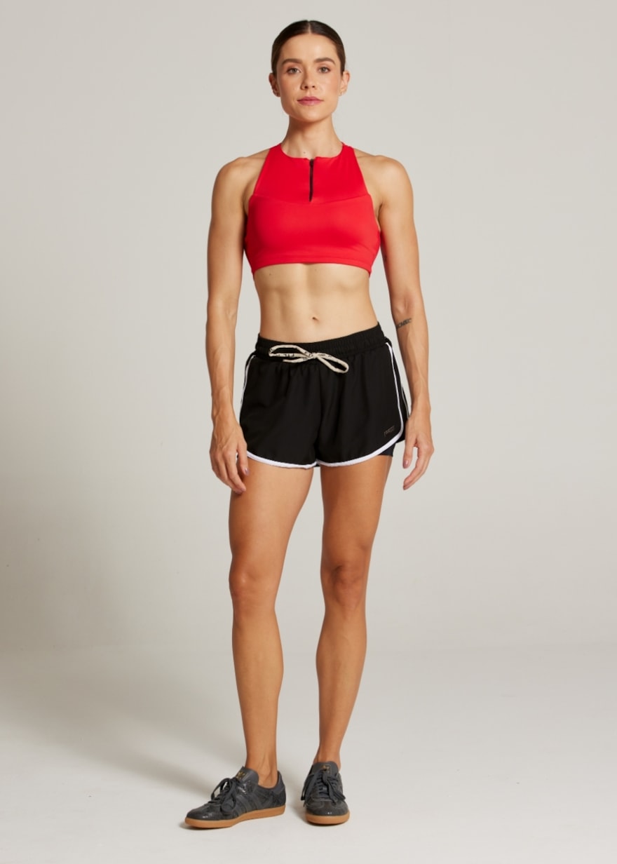 SHORT DE CORRIDA SPORTY - PRETO SHORT DE CORRIDA SPORTY - PRETO