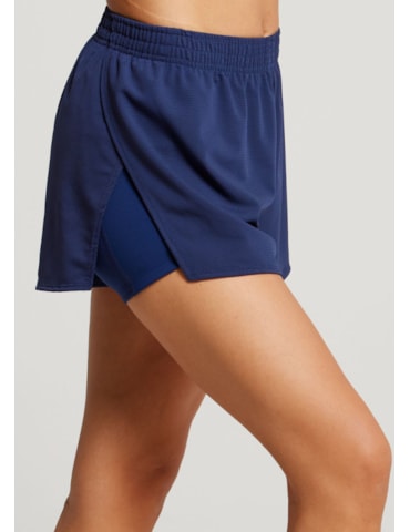 SHORT DE CORRIDA TIME AZUL MARINHO