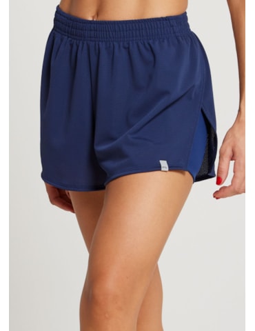 SHORT DE CORRIDA TIME AZUL MARINHO