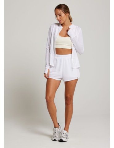 SHORT DE CORRIDA TIME BRANCO
