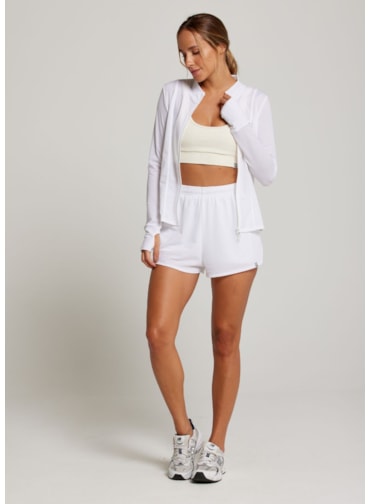 SHORT DE CORRIDA TIME BRANCO SHORT DE CORRIDA TIME BRANCO