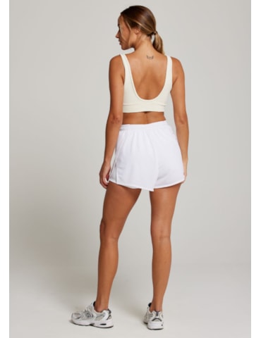 SHORT DE CORRIDA TIME BRANCO
