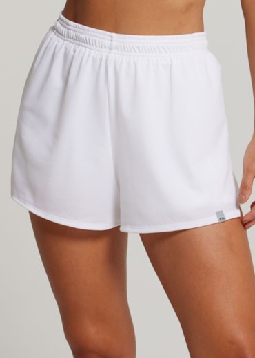 SHORT DE CORRIDA TIME BRANCO