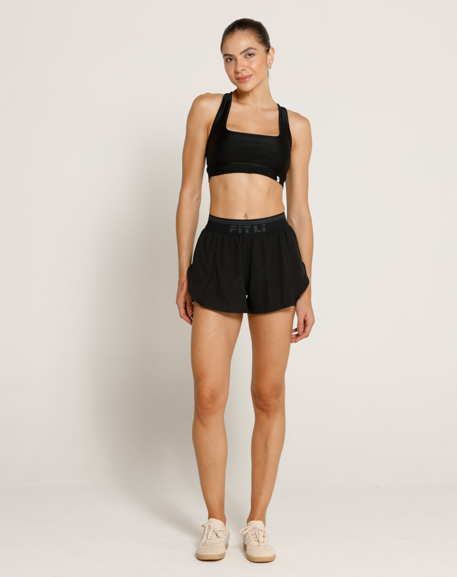 SHORT DE CORRIDA VIBE PRETO