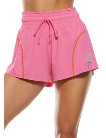 SHORT DE POLIAMIDA SUN ROSA COM ELÁSTICO NA CINTURA SHORT DE POLIAMIDA SUN ROSA COM ELÁSTICO NA CINTURA