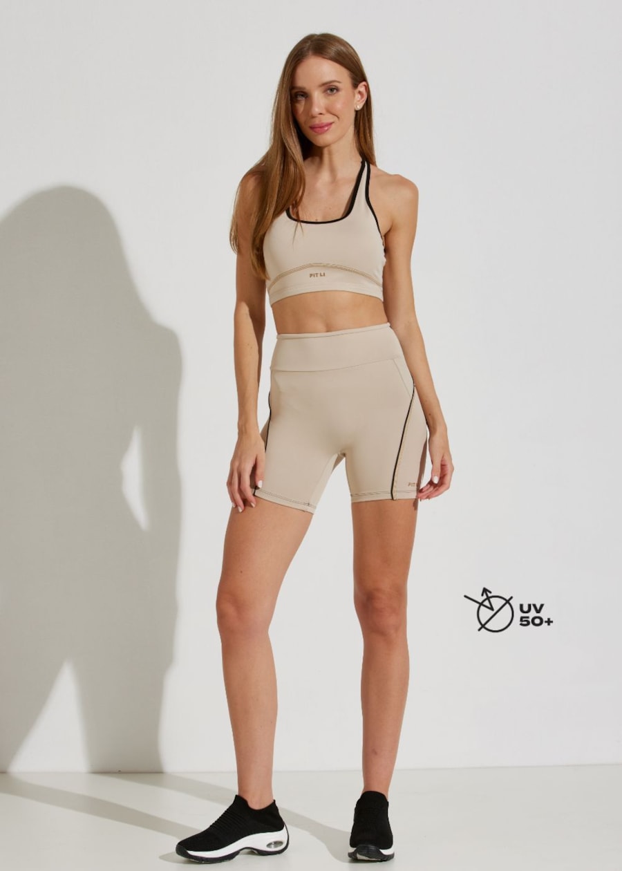 SHORT ESPORTIVO CÓS ALTO ACTIVITÈ AREIA